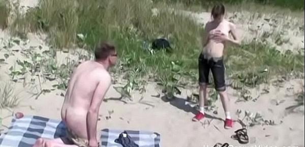  Sucking and fucking my hot stepdad at the beach